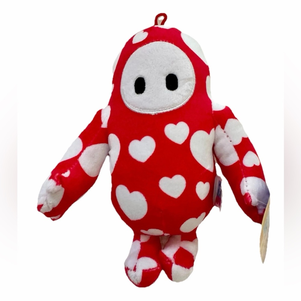 Fall Guys Plush Heart Pattern Toy 12 inch